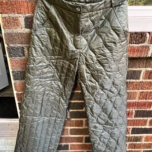 Woolrich Green Quilted Pants